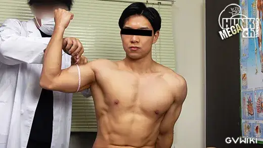 筋肉ノンケをわいせつ検査!!カルテNo.098 克巳(かつみ)くん25歳!!高身長マッチョでクールイケメンくんの診断結果は!!?-4
