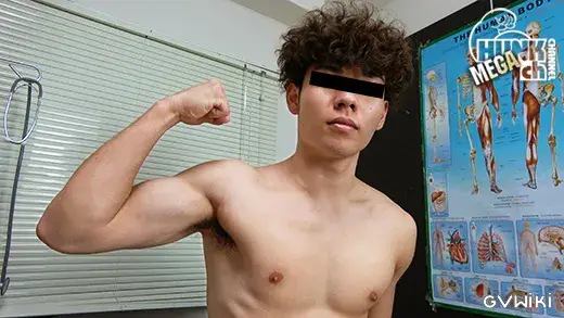 筋肉ノンケをわいせつ検査!!カルテNo.100 透生(とうい)くん19歳!!潮吹きしたり、アナル検査に可愛い声が出ちゃうバスケマッチョくんの診断結果は!!?-3