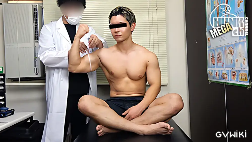 筋肉ノンケをわいせつ検査!!カルテNo.099 徹兵(てっぺい)くん23歳!!超SS級なイケメンマッチョくんの診断結果は!!?-1