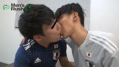 HAYATEのアナルを激しく生突きするYUKIYA!顔射スレスレの激射精♪-2