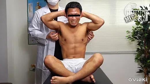 筋肉ノンケをわいせつ検査!!カルテNo.106 豪輝(ごうき)くん20歳!!コリコリに勃起しちゃう、やんちゃ系ラグビーマッチョ大学生くんの診断結果は!!?-3