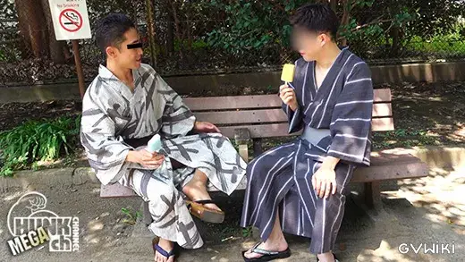 浴衣祭り2026!!褐色マッチョのあっさりイケメン勇星(ゆうせい)くん24歳が浴衣をはだけさせガン掘られる!!-2